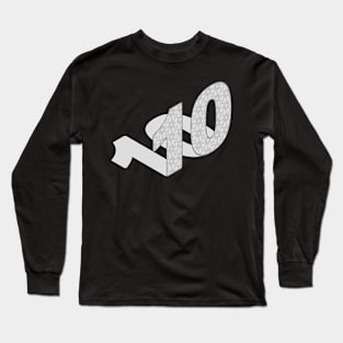 Isometric Number, Number Ten Long Sleeve T-Shirt